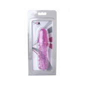 Розовая насадка с нежными шипами - 13,5 см. - Toyfa Basic - в Чебоксарах купить с доставкой