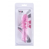 Стимулирующая розовая насадка с шишечками и шипами - 13,5 см. - Toyfa Basic - в Чебоксарах купить с доставкой