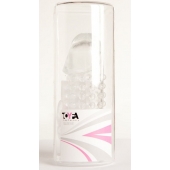 Гелевая прозрачная насадка с 2 отростками - 13 см. - Toyfa Basic - в Чебоксарах купить с доставкой