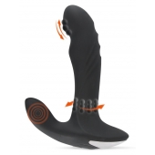 Черный вибромассажер простаты с функцией римминга Plug with Perineum Stimulator - 16,6 см. - Orion - в Чебоксарах купить с доставкой