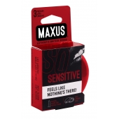Ультратонкие презервативы в железном кейсе MAXUS Sensitive - 3 шт. - Maxus - купить с доставкой в Чебоксарах