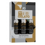 Подарочный набор вкусовых лубрикантов Tri-Me Triple Pack Gelato - System JO - купить с доставкой в Чебоксарах