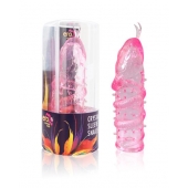Закрытая рельефная насадка Crystal sleeve snakes в виде змеи с усиками - 14 см. - Erowoman-Eroman - в Чебоксарах купить с доставкой
