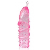 Закрытая рельефная насадка Crystal sleeve snakes в виде змеи с усиками - 14 см. - Erowoman-Eroman - в Чебоксарах купить с доставкой
