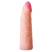 Фаллическая насадка на трусики харнесс - 17,5 см. - LOVETOY (А-Полимер) - купить с доставкой в Чебоксарах