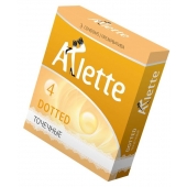 Презервативы Arlette Dotted с точечной текстурой - 3 шт. - Arlette - купить с доставкой в Чебоксарах