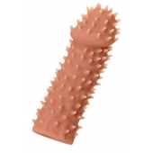 Телесная реалистичная насадка KOKOS Extreme Sleeve 07 с дополнительной стимуляцией - 12,7 см. - KOKOS - в Чебоксарах купить с доставкой