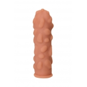 Телесная реалистичная насадка KOKOS Extreme Sleeve 11 с дополнительной стимуляцией - 12,7 см. - KOKOS - в Чебоксарах купить с доставкой