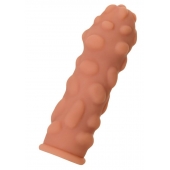 Телесная реалистичная насадка KOKOS Extreme Sleeve 11 с дополнительной стимуляцией - 12,7 см. - KOKOS - в Чебоксарах купить с доставкой