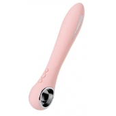 Розовый силиконовый вибратор с электростимуляцией GALVANI VIBE - 21 см. - ToyFa - купить с доставкой в Чебоксарах