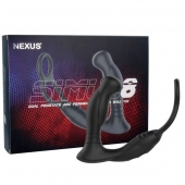 Черная анальная пробка NEXUS SIMUL8 с фиксацией на теле кольцами - Nexus Range - в Чебоксарах купить с доставкой