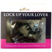 Черные меховые наручники Love с ключиками - Baile - купить с доставкой в Чебоксарах