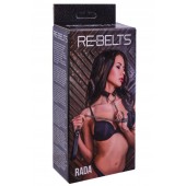 Черный поводок и чокер с кольцом Rada - Rebelts - купить с доставкой в Чебоксарах