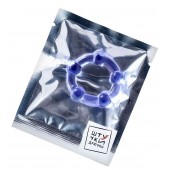 Фиолетовое эрекционное кольцо на пенис с бусинами - Штучки-дрючки - в Чебоксарах купить с доставкой