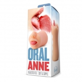 Телесный мастурбатор-ротик с язычком Oral Anne - Blush Novelties - в Чебоксарах купить с доставкой