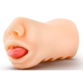 Телесный мастурбатор-ротик с язычком Oral Anne - Blush Novelties - в Чебоксарах купить с доставкой