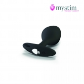 Черная пробка Mystim Rocking Vibe S с возможностью подключения к электростимулятору - 9,7 см. - MyStim - купить с доставкой в Чебоксарах