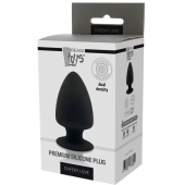 Черная анальная пробка PREMIUM SILICONE PLUG S - 9 см. - Dream Toys