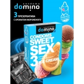 Презервативы для орального секса DOMINO Sweet Sex с ароматом мороженого - 3 шт. - Domino - купить с доставкой в Чебоксарах