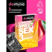Презервативы для орального секса DOMINO Sweet Sex с ароматом манго - 3 шт. - Domino - купить с доставкой в Чебоксарах