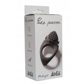 Черное эрекционное виброкольцо Pure Passion Midnight - Lola Games - в Чебоксарах купить с доставкой