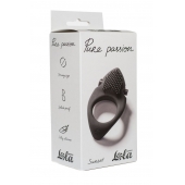 Черное эрекционное виброкольцо Pure Passion Sunset - Lola Games - в Чебоксарах купить с доставкой