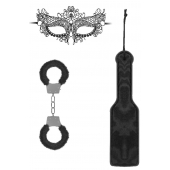 Черный игровой набор Introductory Bondage Kit №4 - Shots Media BV - купить с доставкой в Чебоксарах