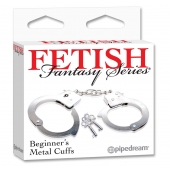 Металлические наручники Beginner s Metal Cuffs - Pipedream - купить с доставкой в Чебоксарах