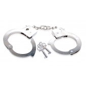 Металлические наручники Beginner s Metal Cuffs - Pipedream - купить с доставкой в Чебоксарах