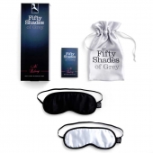 Набор из двух масок на глаза Soft Blindfold Twin Pack - Fifty Shades of Grey - купить с доставкой в Чебоксарах