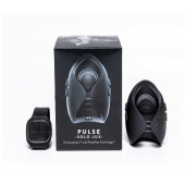 Темно-серый инновационный мужской осциллятор PULSE SOLO LUX с пультом ДУ - Hot Octopuss - в Чебоксарах купить с доставкой