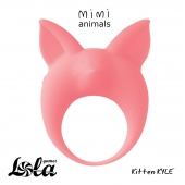 Оранжевое эрекционное кольцо Kitten Kyle - Lola Games - в Чебоксарах купить с доставкой