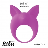 Фиолетовое эрекционное кольцо Kitten Kyle - Lola Games - в Чебоксарах купить с доставкой