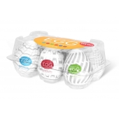 Набор из 6 мастурбаторов Tenga EGG Easy Beat с различным рельефом - Tenga - в Чебоксарах купить с доставкой