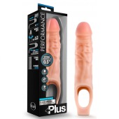 Телесный реалистичный фаллоудлинитель 9 Inch Silicone Cock Sheath Penis Extender - 22,86 см. - Blush Novelties - в Чебоксарах купить с доставкой