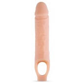 Телесный реалистичный фаллоудлинитель 10 Inch Silicone Cock Sheath Penis Extender - 25,4 см. - Blush Novelties - в Чебоксарах купить с доставкой