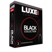Черные презервативы LUXE Royal Black Collection - 3 шт. - Luxe - купить с доставкой в Чебоксарах