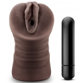 Коричневый мастурбатор-вагина Hot Chocolate Brianna - Blush Novelties - в Чебоксарах купить с доставкой