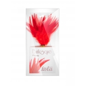 Красный перьевой тиклер Plume - 23 см. - Lola Lingerie - купить с доставкой в Чебоксарах