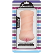 Телесный мастурбатор-вагина X-Basic Pocket Pussy без вибрации - Lovetoy - в Чебоксарах купить с доставкой