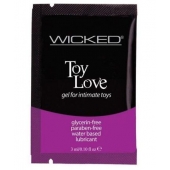 Лубрикант на водной основе для использования с игрушками WICKED Toy Love - 3 мл. - Wicked - купить с доставкой в Чебоксарах