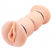 Телесный вибромастурбатор-вагина Michelle - Baile - в Чебоксарах купить с доставкой Телесный вибромастурбатор-вагина Michelle - Baile - в Чебоксарах купить с доставкой