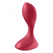 Красный вибромассажёр простаты Satisfyer Backdoor Lover - 14 см. - Satisfyer - в Чебоксарах купить с доставкой