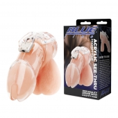 Прозрачная клетка целомудрия Acrylic See-thru Chastity Cage - BlueLine - купить с доставкой в Чебоксарах