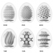 Набор из 6 мастурбаторов Tenga EGG IV с различным рельефом - Tenga - в Чебоксарах купить с доставкой