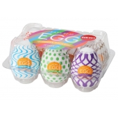 Набор из 6 мастурбаторов Tenga EGG IV с различным рельефом - Tenga - в Чебоксарах купить с доставкой