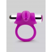 Лиловое виброкольцо с пультом ДУ Remote Control Cock Ring - Happy Rabbit - в Чебоксарах купить с доставкой