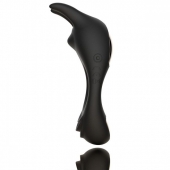 Черное эрекционное кольцо с двумя моторами Zeus Dual Vibe Cock Ring - FeelzToys - в Чебоксарах купить с доставкой