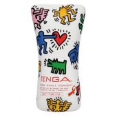 Мастурбатор-туба Keith Haring Soft Tube CUP - Tenga - в Чебоксарах купить с доставкой