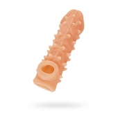 Телесная закрытая насадка с пупырышками Cock Sleeve Size M - 15,6 см. - KOKOS - в Чебоксарах купить с доставкой